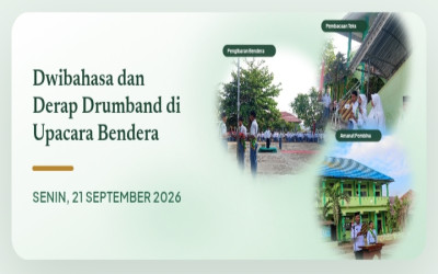 Dwibahasa dan Derap Drumband Warnai Upacara Bendera MAN 2 Bima